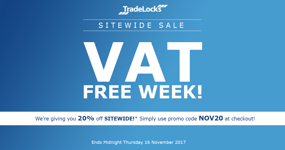TradeLocks VAT FREE Week