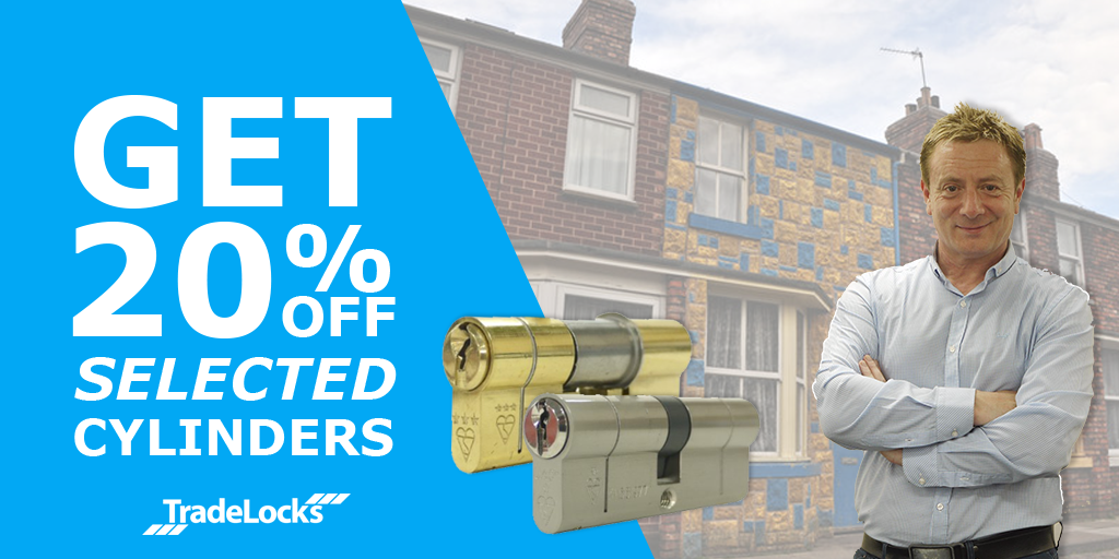 20% off selected cylinders TradeLocks